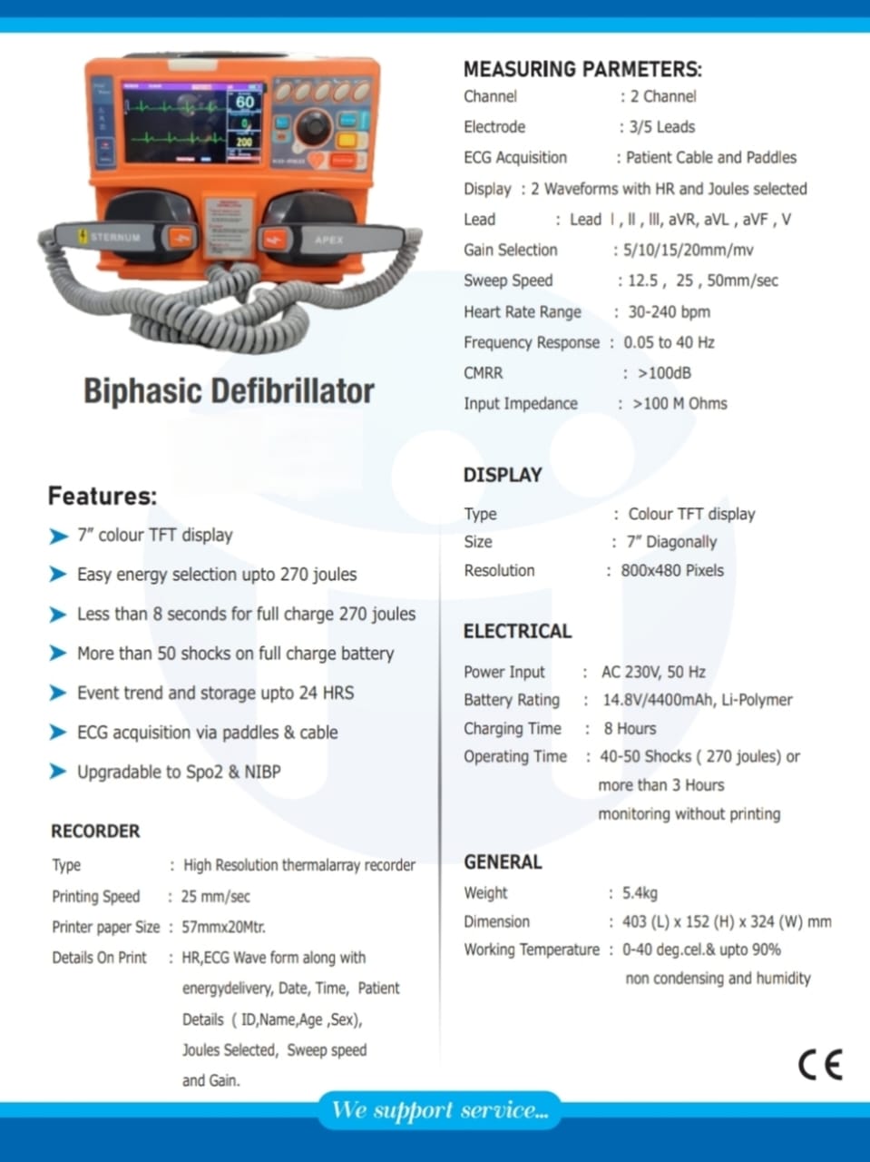 Biphasic Defibrillator